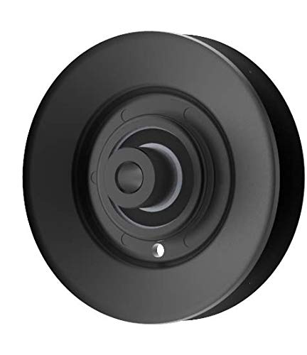 Phoenix Mfg. 4 Inch Dia 3/8 Inch Bore Steel V-Groove Idler Pulley Replacement for Exmark Toro 1-303516