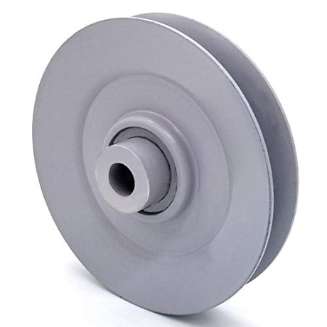 Phoenix Mfg. V-Groove Idler Pulley, 4.5'' Diameter, 1/2" Bore, Steel