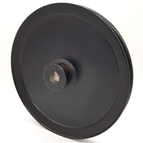 Phoenix Mfg. 7-1/5 Inch Dia 5/8 Inch Bore Steel V-Groove Drive Pulley Replacement for Exmark 1-323278 Toro 1-323278