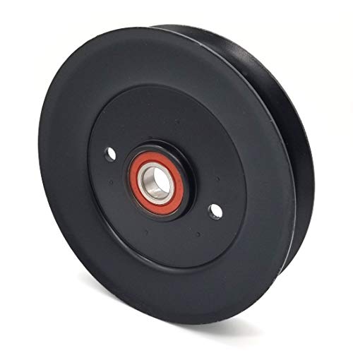 Phoenix Mfg. 6 Inch Dia 17mm Bore Steel V-Groove Idler Pulley Replacement for Hustler 602672