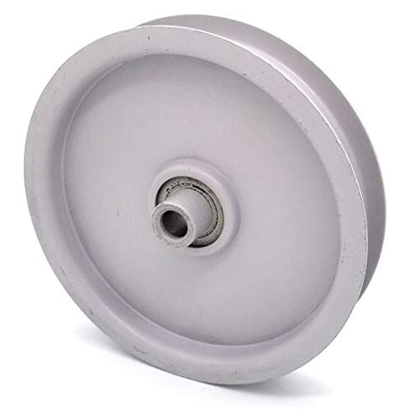 Phoenix Mfg. Flat Idler Pulley, 5.5'' Flat Diameter, 1/2" Bore, Steel