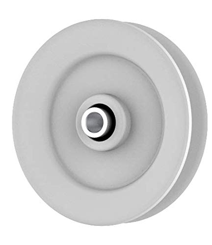 Phoenix Mfg. 4 Inch Dia 3/8 Inch Bore Steel V-Groove Idler Pulley Replacement for Briggs and Stratton Simplicity 7011029