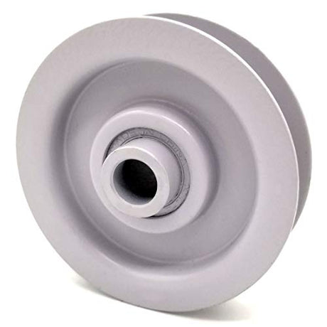 Phoenix Mfg. Flat Idler Pulley, 1.86'' Flat Diameter, 3/8" Bore, Steel