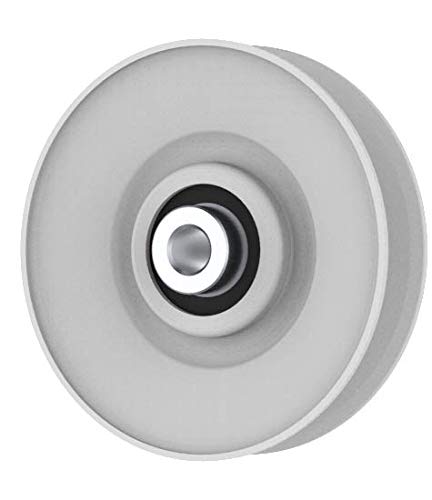 Phoenix Mfg. V-Groove Idler Pulley, 3.56'' Diameter, 3/8" Bore, Steel