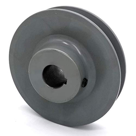 Phoenix Mfg. V-Groove Drive Pulley, 4'' Diameter, 3/4" Bore, Cast Iron