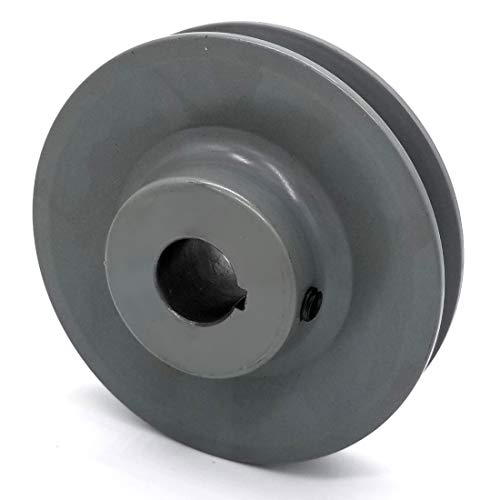 Phoenix Mfg. V-Groove Drive Pulley, 4'' Diameter, 3/4" Bore, Cast Iron