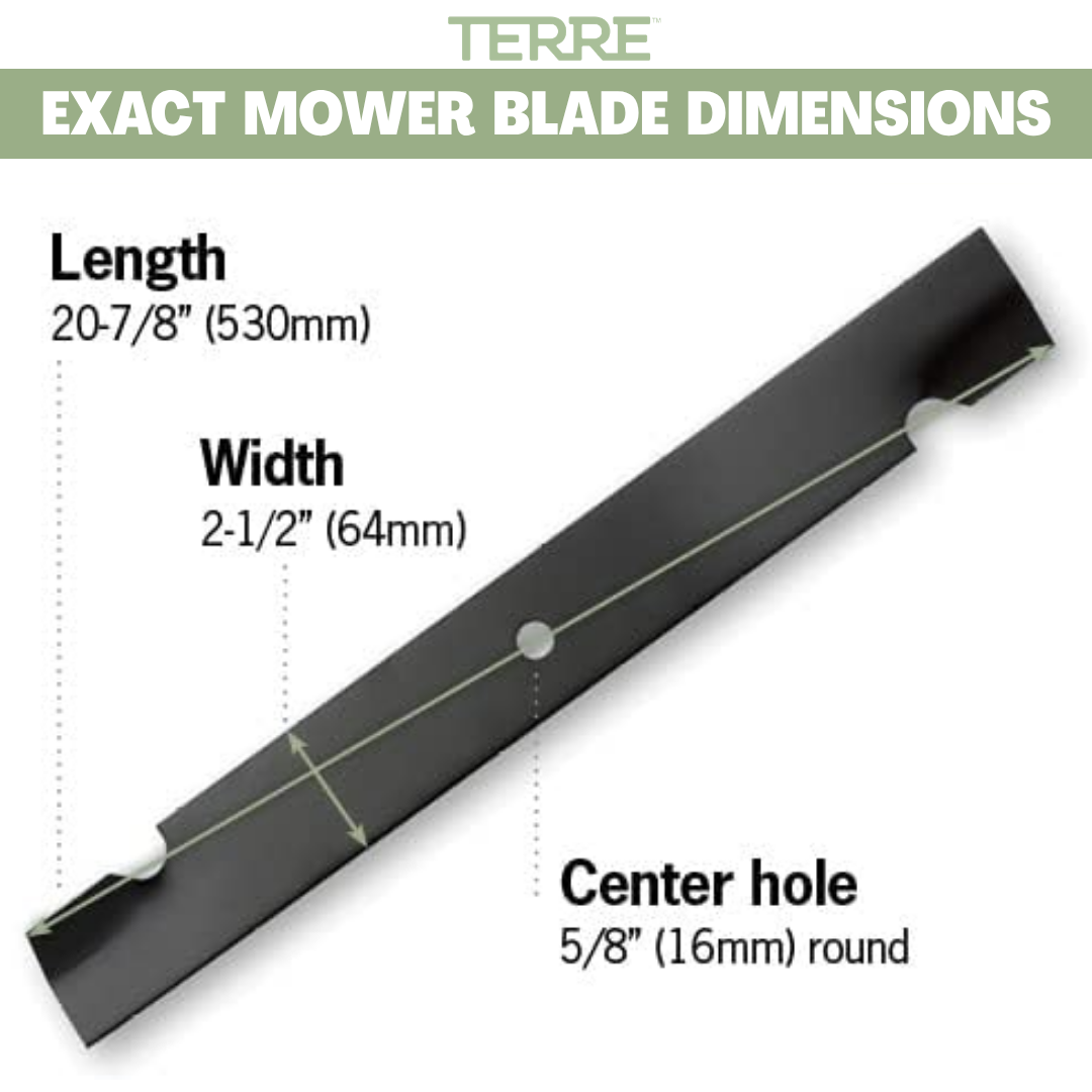 Terre Products, 3 Pack High Lift Lawn Mower Blades, 61 Inch Deck, Replacement for Ferris 1520842, 1520842S, 5020842, 5101755S, Bobcat 112111-03, Scag 48111, 481708, 481712, Husqvarna 539101733