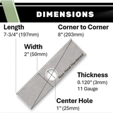 Stick Edger Blades 7-3/4" x 2" - 1" Arbor - Non-Heat Treated (50 Pack)