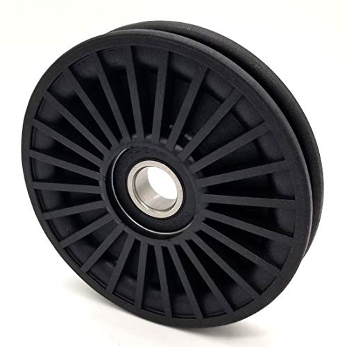 Phoenix Mfg. Rope Idler Pulley 4.5'' Diameter, 17mm Bore, Plastic