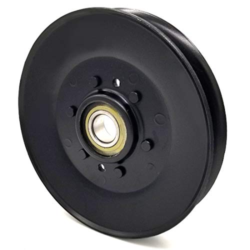 Phoenix Mfg. 6 Inch Dia 3/4 Inch Bore Steel V-Groove Idler Pulley Replacement for John Deere TCA17540 C