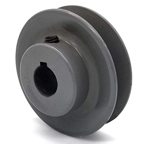Phoenix Mfg. V-Groove Drive Pulley, 2.8'' Diameter, 5/8" Bore, Cast Iron