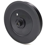 Phoenix Mfg. 6 Inch Dia 3/8 Inch Bore Steel V-Groove Idler Pulley Replacement for Cub Cadet MTD Craftsman 756-04050