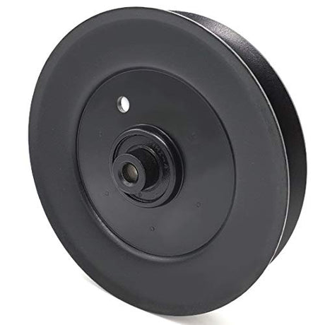 Phoenix Mfg. 6 Inch Dia 3/8 Inch Bore Steel V-Groove Idler Pulley Replacement for Cub Cadet MTD Craftsman 756-04050