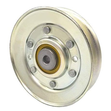 Phoenix Mfg. 4 Inch Dia 5/16 Inch Bore Steel V-Groove Idler Pulley Replacement for John Deere AM134500