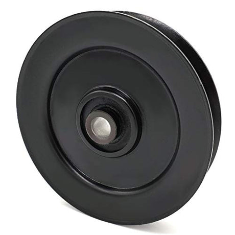 Phoenix Mfg. 5 Inch Dia 1/2 Inch Bore Steel V-Groove Idler Pulley Replacement for Intelligrated 22622600