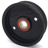 Phoenix Mfg. 4 Inch Flat Dia Flat Idler Pulley Replacement for Hustler 601488