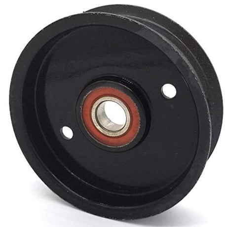 Phoenix Mfg. 4 Inch Flat Dia Flat Idler Pulley Replacement for Hustler 601488