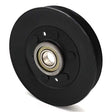 Phoenix Mfg. 4-1/2 Inch Dia 17mm Bore Steel V-Groove Idler Pulley Replacement for John Deere AM38171 Exmark Toro 135-4398