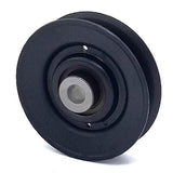Phoenix Mfg. 3 Inch Dia 3/8 Inch Bore Steel V-Groove Idler Pulley Replacement for John Deere AM115682