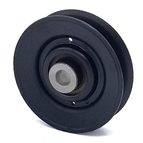 Phoenix Mfg. 3 Inch Dia 3/8 Inch Bore Steel V-Groove Idler Pulley Replacement for John Deere AM115682