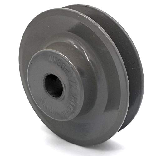 Phoenix Mfg. V-Groove Drive Pulley, 3'' Diameter, 1/2" Bore, Cast Iron