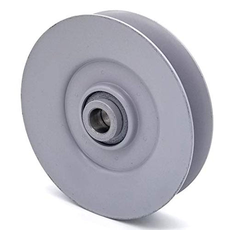 Phoenix Mfg. V-Groove Idler Pulley - 5'' Dia.- 5/8'' Bore - Steel