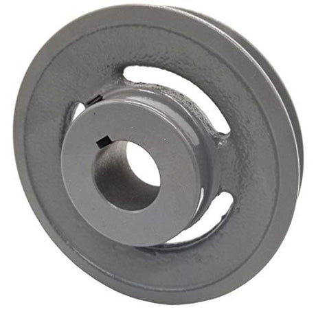 Phoenix Mfg. V-Groove Drive Pulley, 5'' Diameter, 1 1/8" Bore, Cast Iron