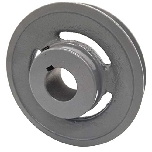 Phoenix Mfg. V-Groove Drive Pulley, 5'' Diameter, 1 1/8" Bore, Cast Iron