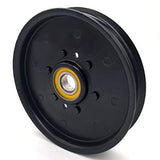 Phoenix Mfg. 5 Inch Flat Dia Flat Idler Pulley Replacement for John Deere AM121602