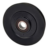 Phoenix Mfg. 4-1/4 Inch Dia 17mm Bore Steel V-Groove Idler Pulley Replacement for Hustler 788364