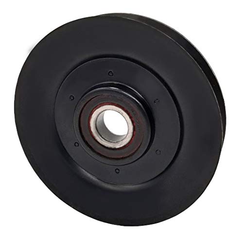 Phoenix Mfg. 4-1/4 Inch Dia 17mm Bore Steel V-Groove Idler Pulley Replacement for Hustler 788364
