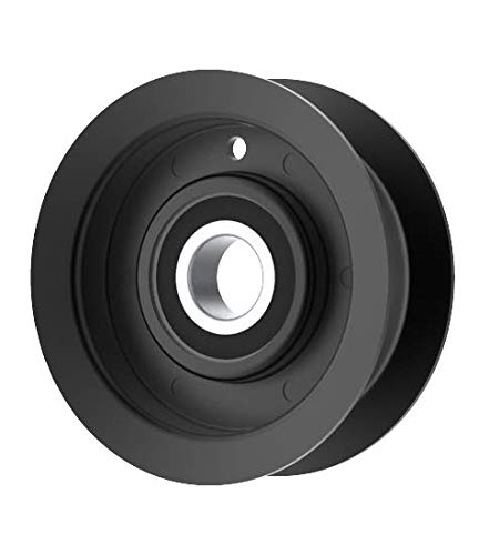 Phoenix Mfg. Flat Idler Pulley, 2.63'' Flat Diameter, 17mm Bore, Steel