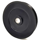 Phoenix Mfg. 6 Inch Dia 17mm Bore Steel V-Groove Idler Pulley Replacement for Exmark Toro 1-633166 Husqvarna Craftsman 102657