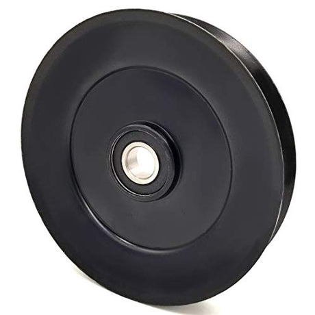 Phoenix Mfg. 6 Inch Dia 17mm Bore Steel V-Groove Idler Pulley Replacement for Exmark Toro 1-633166 Husqvarna Craftsman 102657