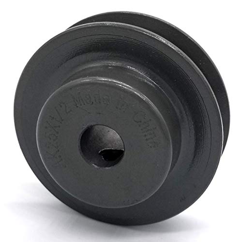 Phoenix Mfg. V-Groove Drive Pulley, 2.5'' Diameter, 1/2" Bore, Cast Iron