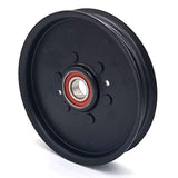 Phoenix Mfg. 5 Inch Flat Dia Flat Idler Pulley Replacement for Hustler 602304
