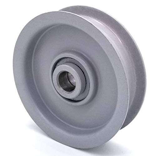 Phoenix Mfg. Flat Idler Pulley - 3.5'' Flat Dia. - 5/8'' Bore - Steel
