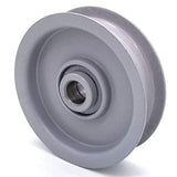 Phoenix Mfg. Flat Idler Pulley - 3.5'' Flat Dia. - 5/8'' Bore - Steel