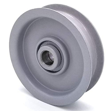Phoenix Mfg. Flat Idler Pulley - 3.5'' Flat Dia. - 5/8'' Bore - Steel