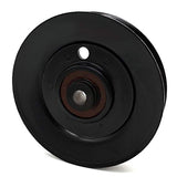 Phoenix Mfg. 4-1/4 Inch Dia 3/8 Inch Bore Steel V-Groove Idler Pulley Replacement for Exmark Toro 92-7099