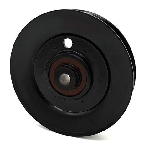 Phoenix Mfg. 4-1/4 Inch Dia 3/8 Inch Bore Steel V-Groove Idler Pulley Replacement for Exmark Toro 92-7099