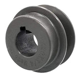 Phoenix Mfg. V-Groove Drive Pulley, 2'' Diameter, 3/4" Bore, Cast Iron