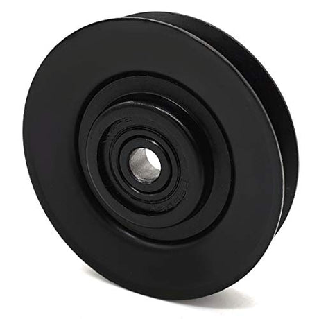 Phoenix Mfg. 3 Inch Dia 3/8 Inch Bore Steel V-Groove Idler Pulley Replacement for Exmark 92-7102 Toro 92-7102