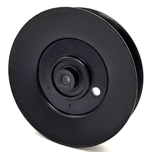 Phoenix Mfg. 5 Inch Dia 3/8 Inch Bore Steel V-Groove Idler Pulley Replacement for Cub Cadet MTD Craftsman 756-3045