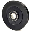 Phoenix Mfg. 4-1/4 Inch Dia 17mm Bore Steel V-Groove Idler Pulley Replacement for Hustler 788364 Ingersoll Tractor C25370