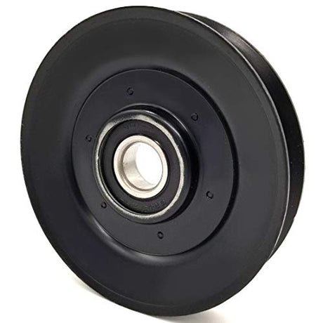 Phoenix Mfg. 4-1/4 Inch Dia 17mm Bore Steel V-Groove Idler Pulley Replacement for Hustler 788364 Ingersoll Tractor C25370