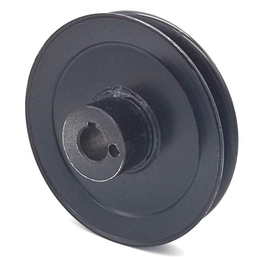 Phoenix Mfg. 4-3/4 Inch Dia 17mm Bore Steel V-Groove Drive Pulley Replacement for Briggs and Stratton Ferris Simplicity 5100765