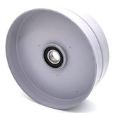 Phoenix Mfg. Flat Idler Pulley, 6'' Flat Diameter, 17mm Bore, Steel