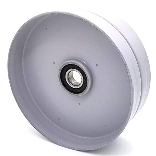 Phoenix Mfg. Flat Idler Pulley, 6'' Flat Diameter, 17mm Bore, Steel