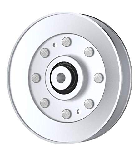 Phoenix Mfg. 5 Inch Dia 3/8 Inch Bore Steel V-Groove Idler Pulley Replacement for Ferris 5103456
